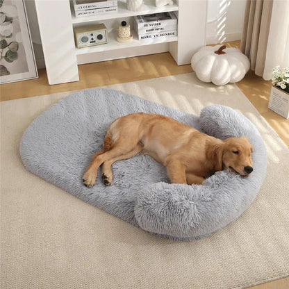 Plush Dog Bed with Supportive Bolster for Head & Neck | Leak-Proof & Washable 1