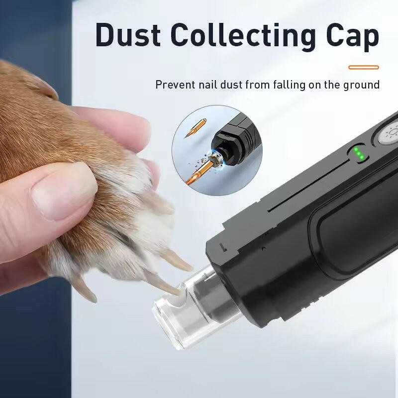 Pet Nail Grinder LED Light Quiet