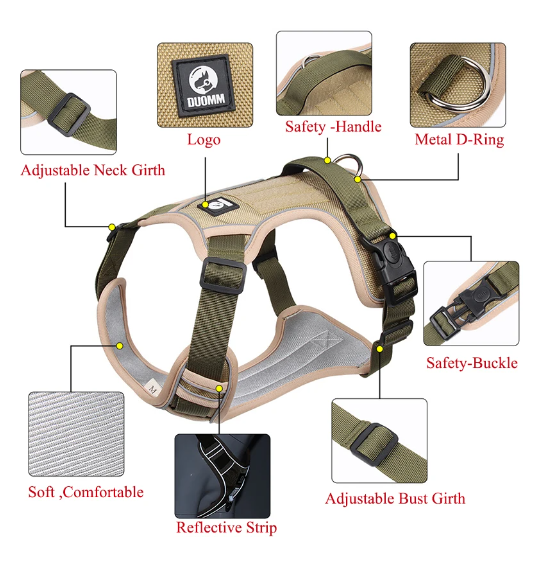 Dog Walking Harness Vest Comfortable Control