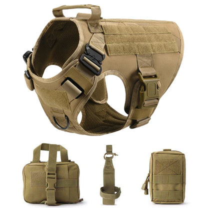 Tactical Dog Vest And Leash Set