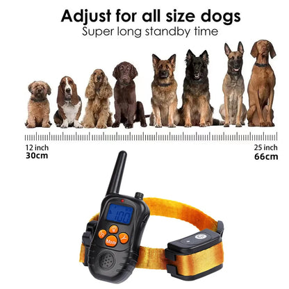 Rechargeable Dog Training Collar 300m Remote Control