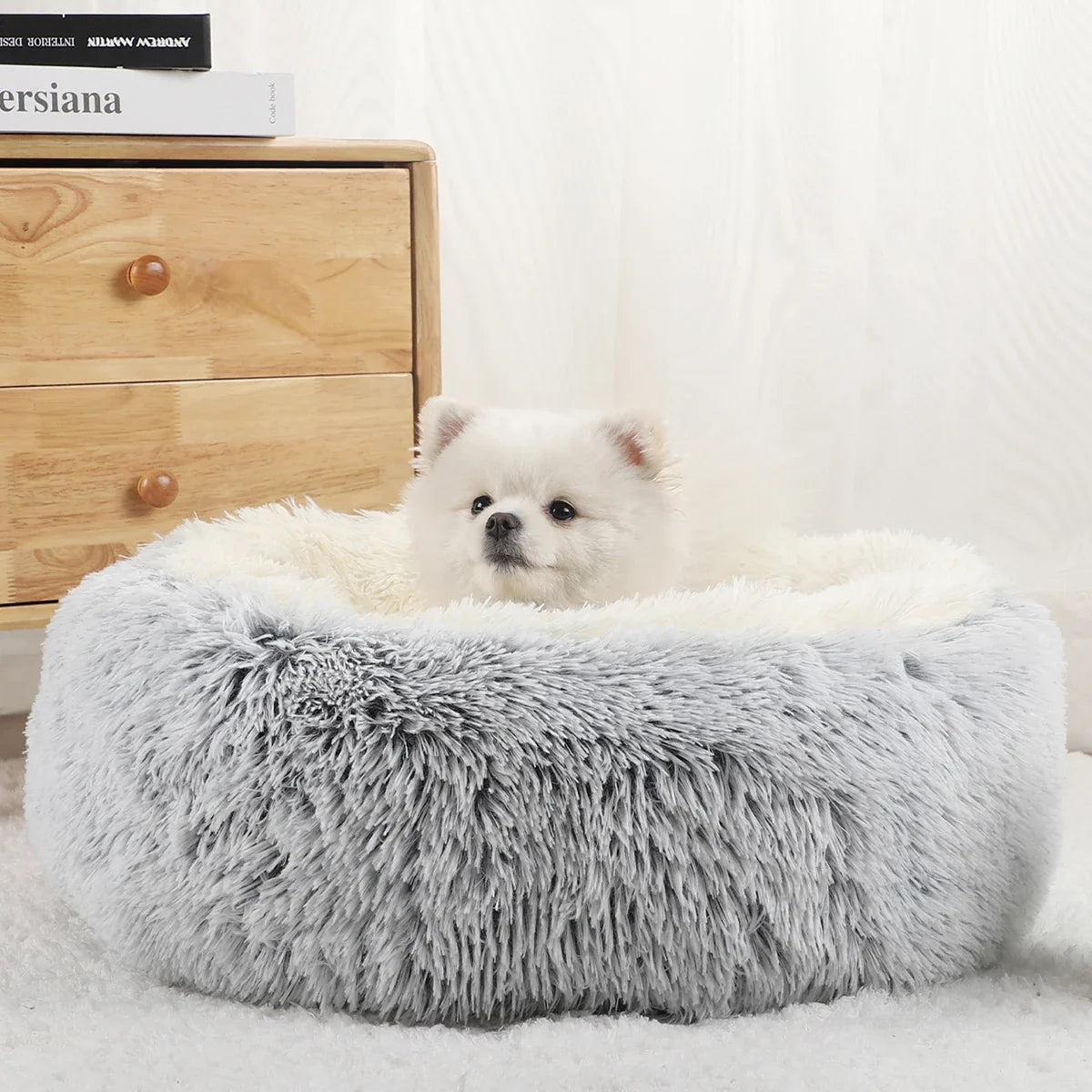 Plush Donut Pet Bed - Pupporia