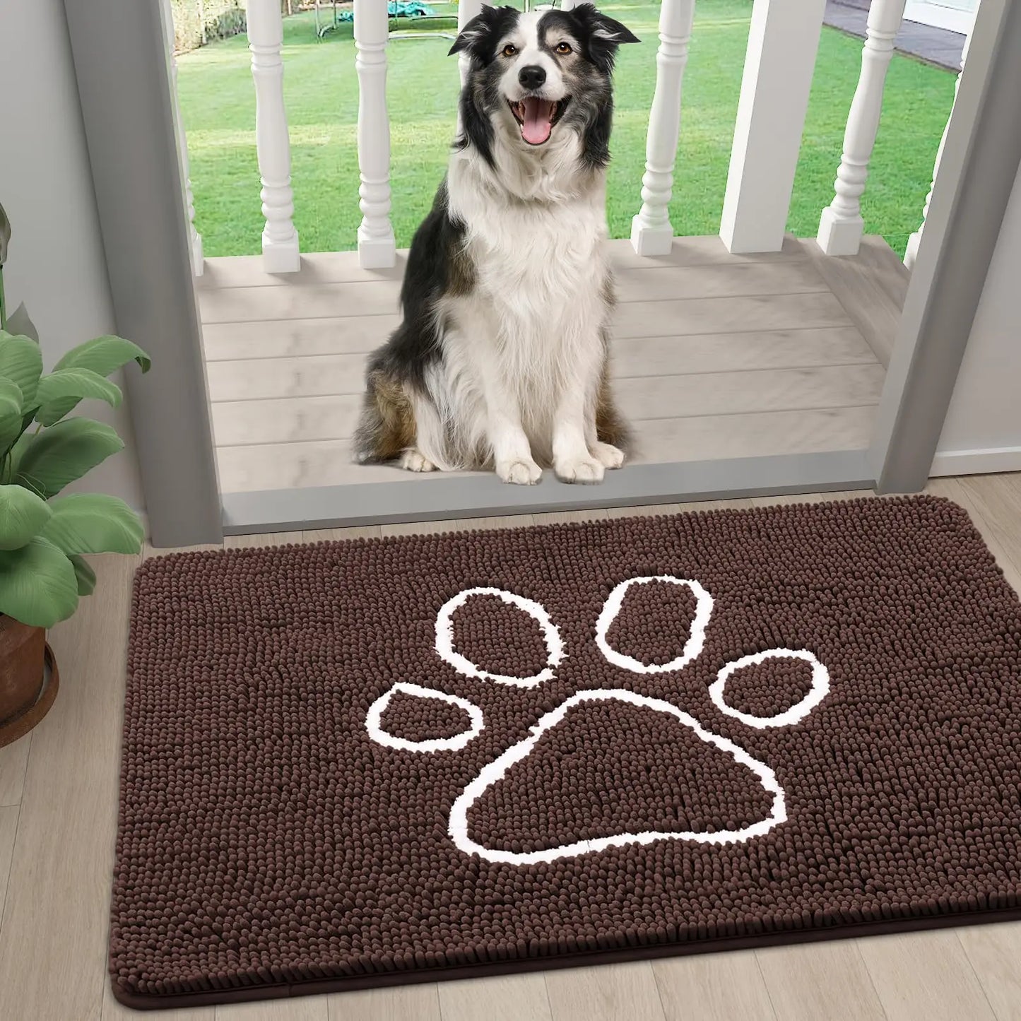 Olanly Chenille Mud Trapper Door Mat -> Chenille Door Mat Mud Trapper