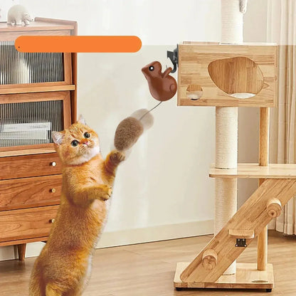 Cat Squirrel Tail Toy Interactive