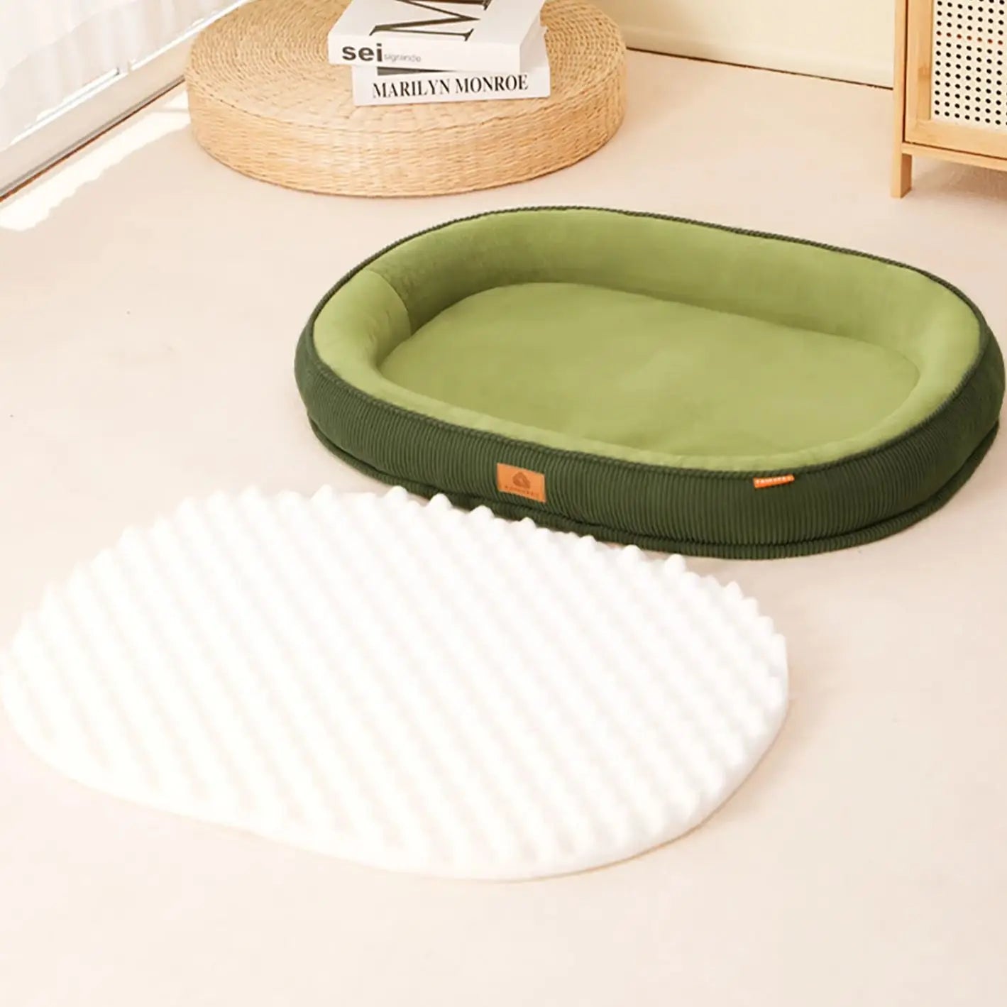 Fleece Dog Bed Washable Cover