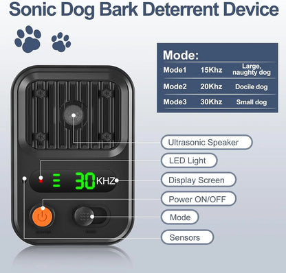 Rechargeable Dog Bark Trainer Outdoor Indoor Device