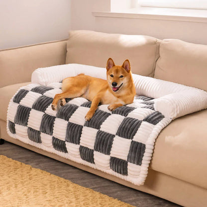 Pet Sofa Cover Soft Plush Small Pet Pillow Included