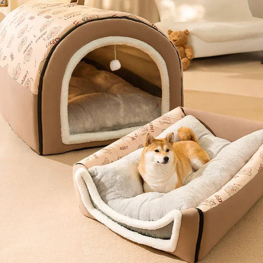 Winter Dog Kennel Warm Bed - Pupporia