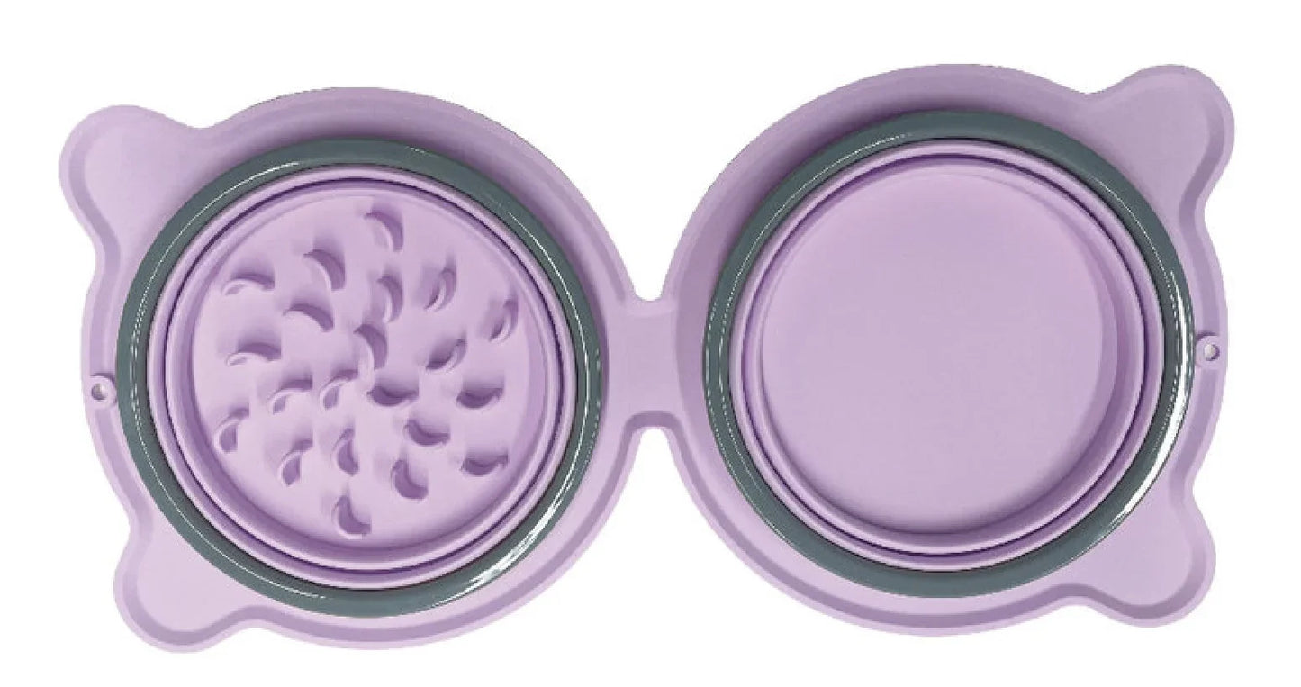 Collapsible Silicone Pet Food Bowl