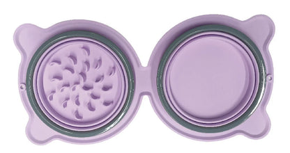 Collapsible Silicone Pet Food Bowl