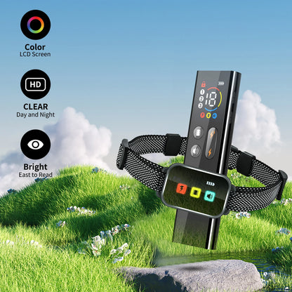 Long Range Dog Training Collar Color LCD Remote