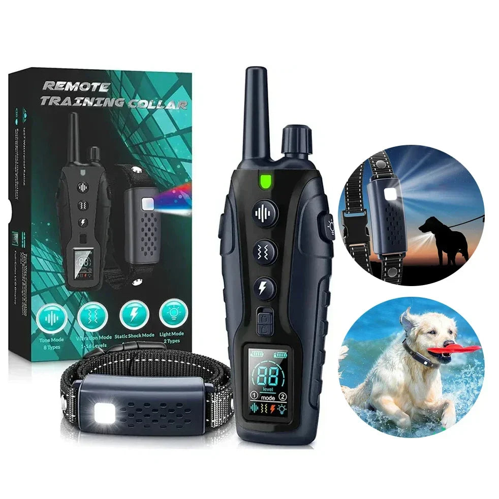 Waterproof Dog Training Collar Remote Long Range