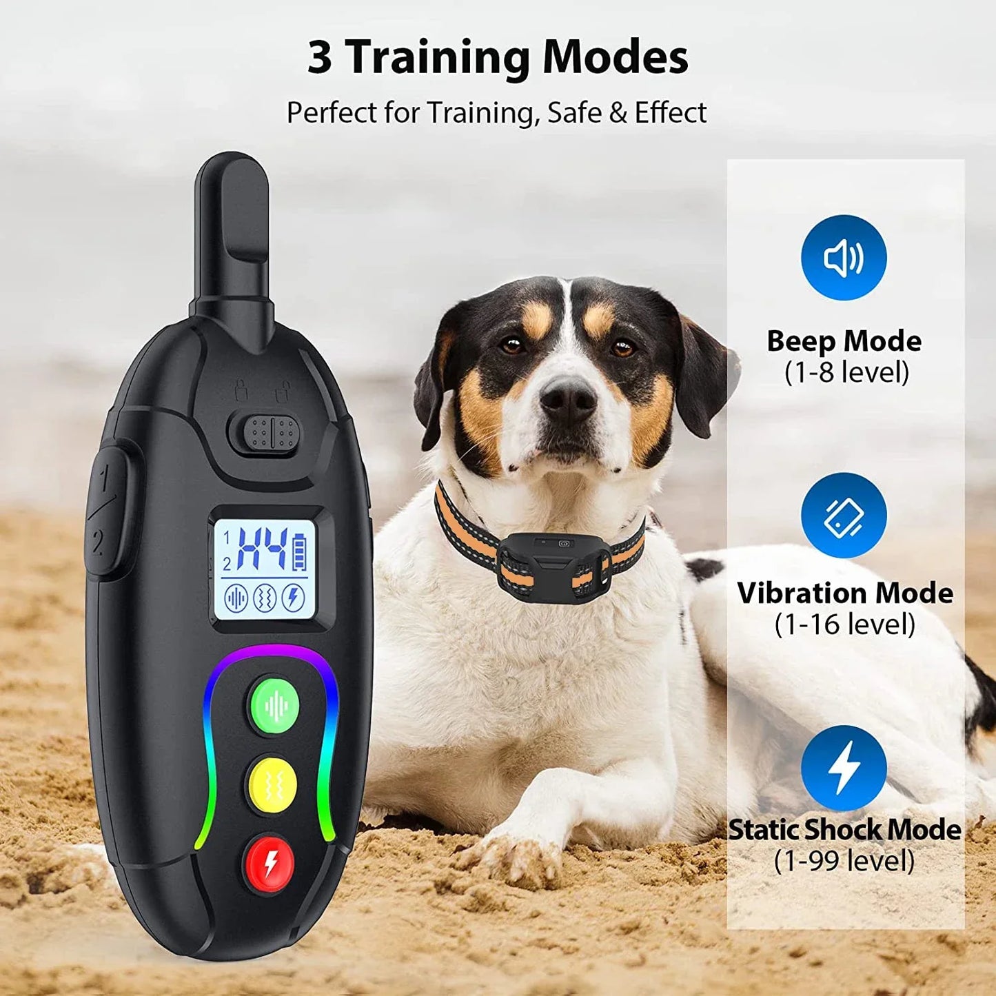 Rechargeable Waterproof Dog Training Collar Remote Control