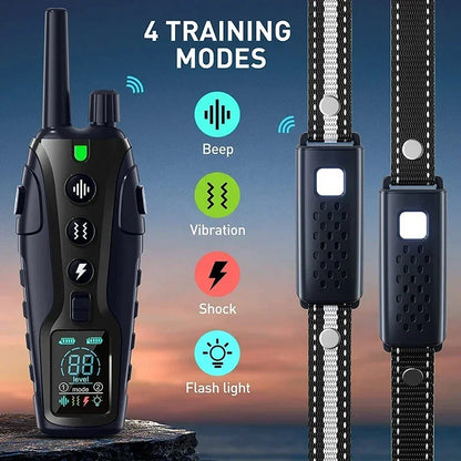 Waterproof Dog Training Collar Remote Long Range