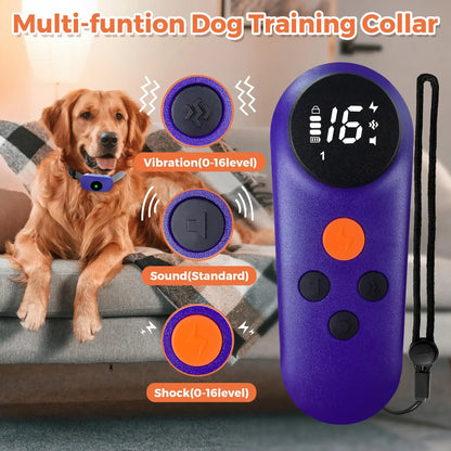 Waterproof Dog Training Collar Long Range Sound Vibration