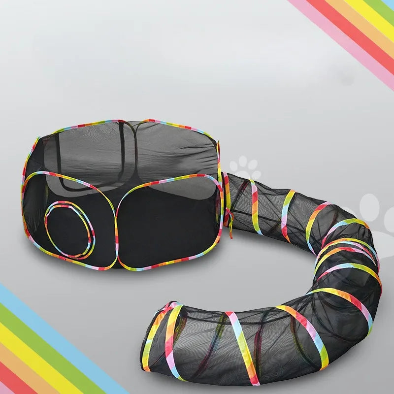 Modular Pet Tunnel And Tent Set