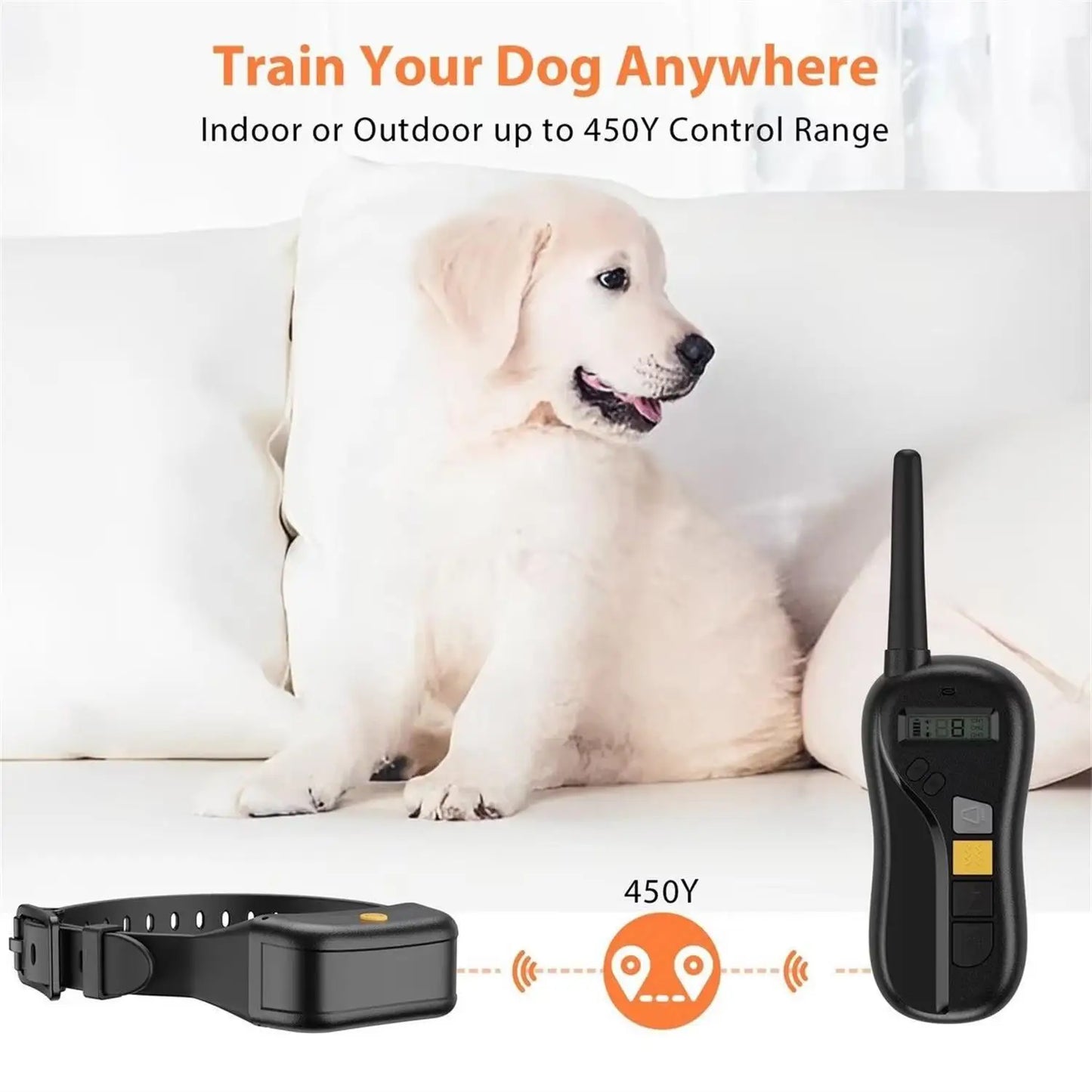 Rechargeable Long Range Dog Training Collar Remote