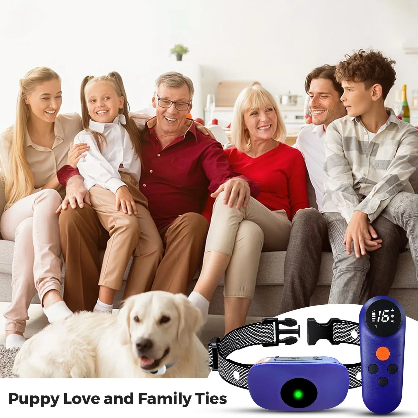 Waterproof Dog Training Collar Long Range Sound Vibration