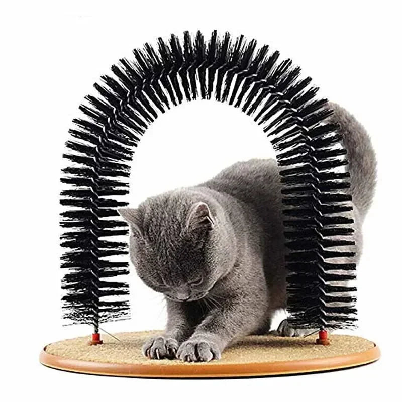Cat Self Grooming Arch Scratcher 3-in-1