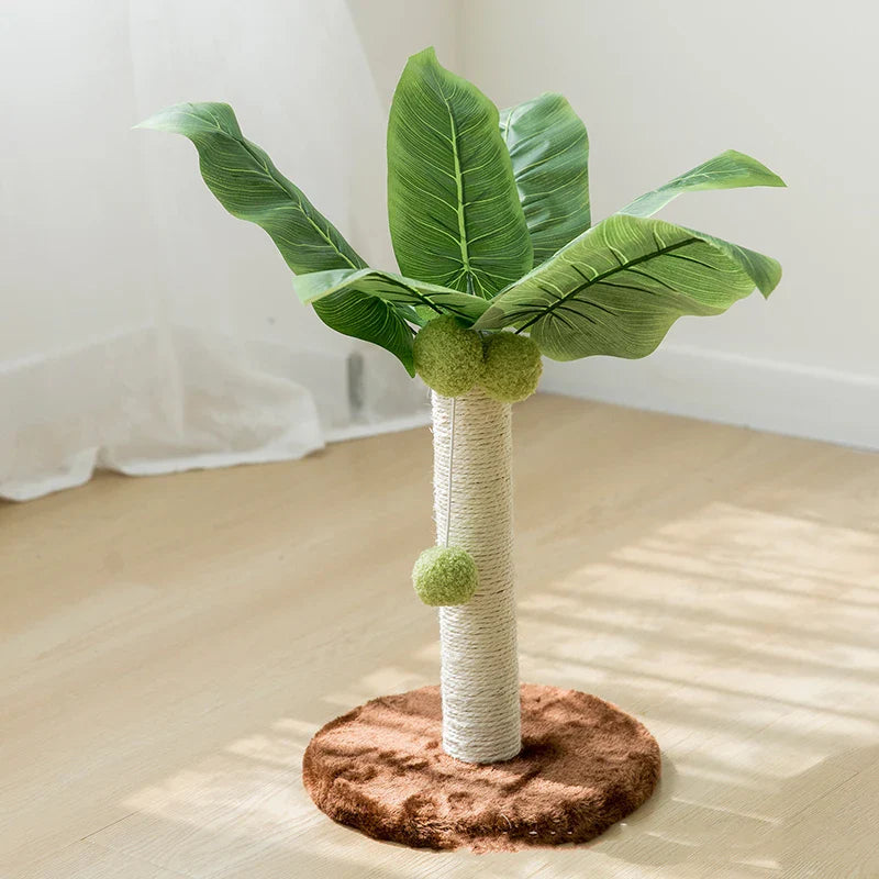 Cat Scratching Post Wooden Leaf Lounge - Pupporia