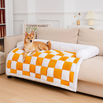 Pet Sofa Cover Soft Plush Small Pet Pillow Included