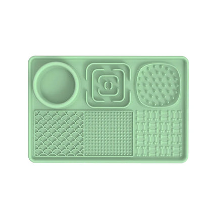 Dog Feeding Mat Suction Cups Slow Eat Silicone
