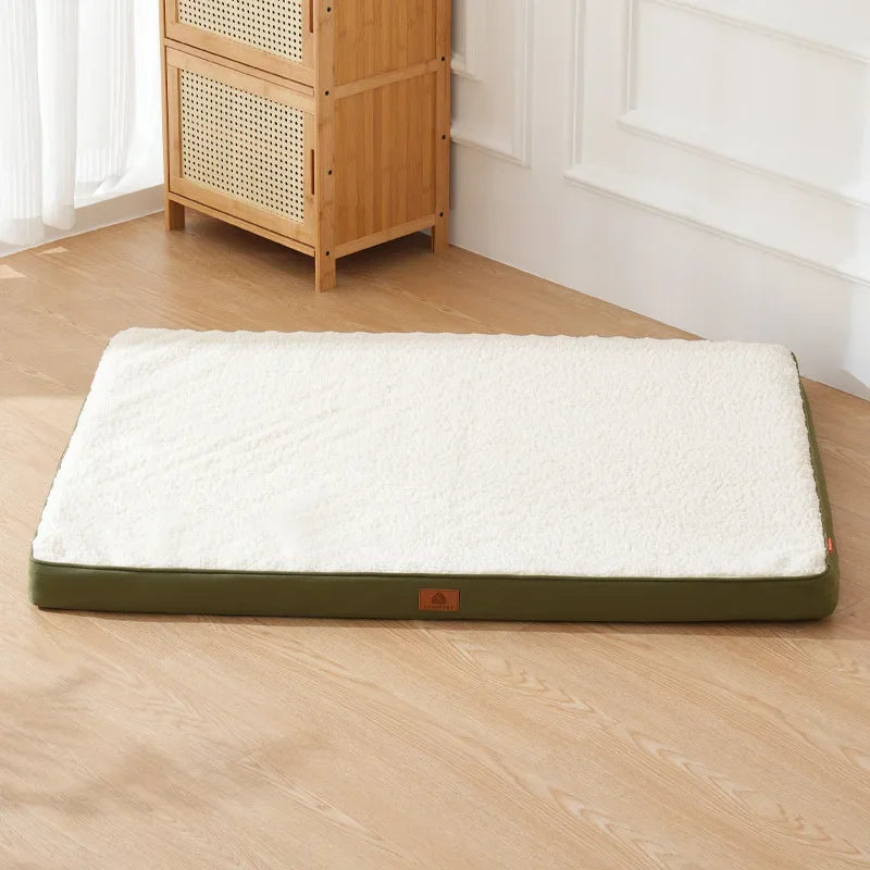 Pet Bed Plush Waterproof Removable Zip Cover