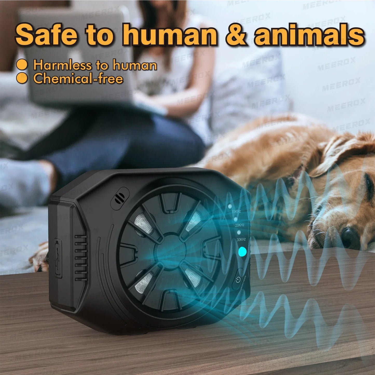 Outdoor Ultrasonic Dog Bark Stopper Device