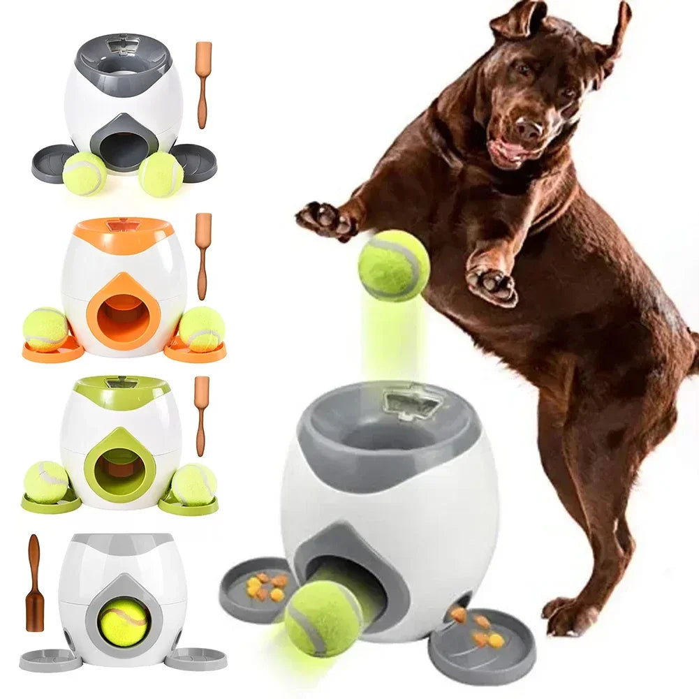 Automatic Tennis Ball Launcher Treat Dispenser