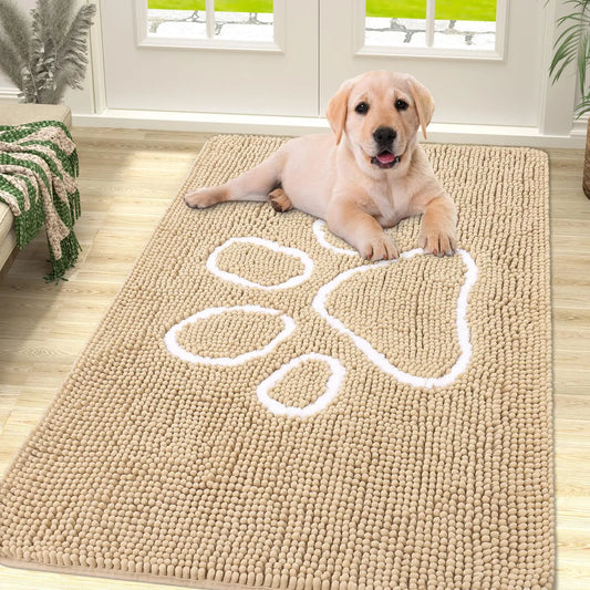 Olanly Chenille Mud Trapper Door Mat -> Chenille Door Mat Mud Trapper - Pupporia
