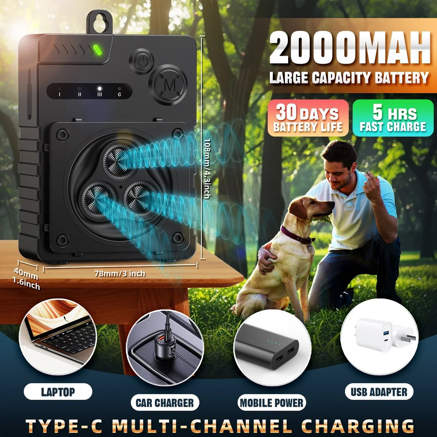Dog Bark Control Device Ultrasonic
