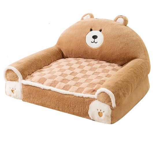 SnuggleNest Plush Pet Bed - Pupporia