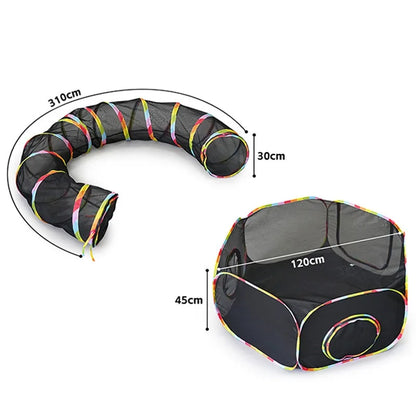 Modular Pet Tunnel And Tent Set