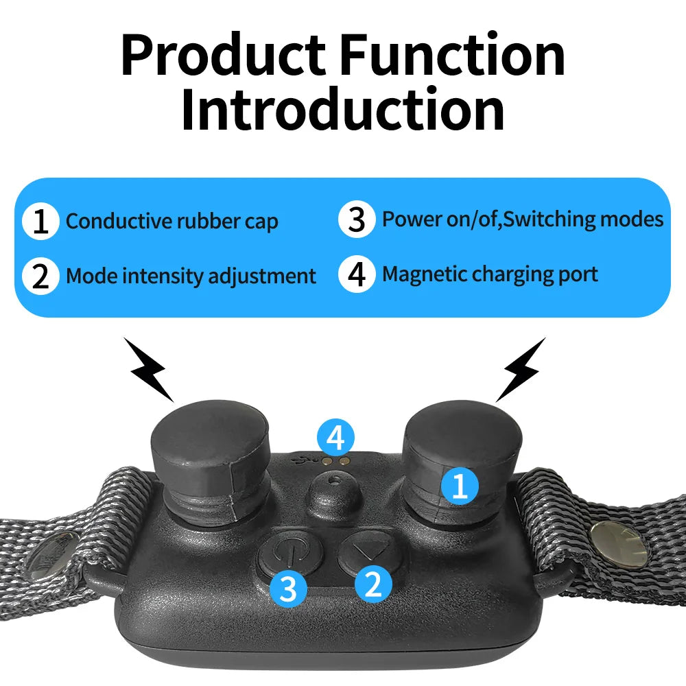 No Bark Dog Trainer Collar 4 Safe Modes
