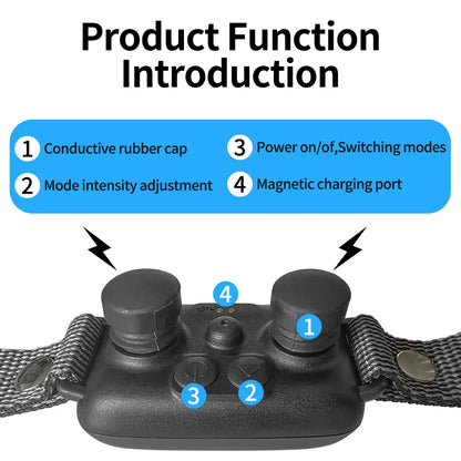 No Bark Dog Trainer Collar 4 Safe Modes
