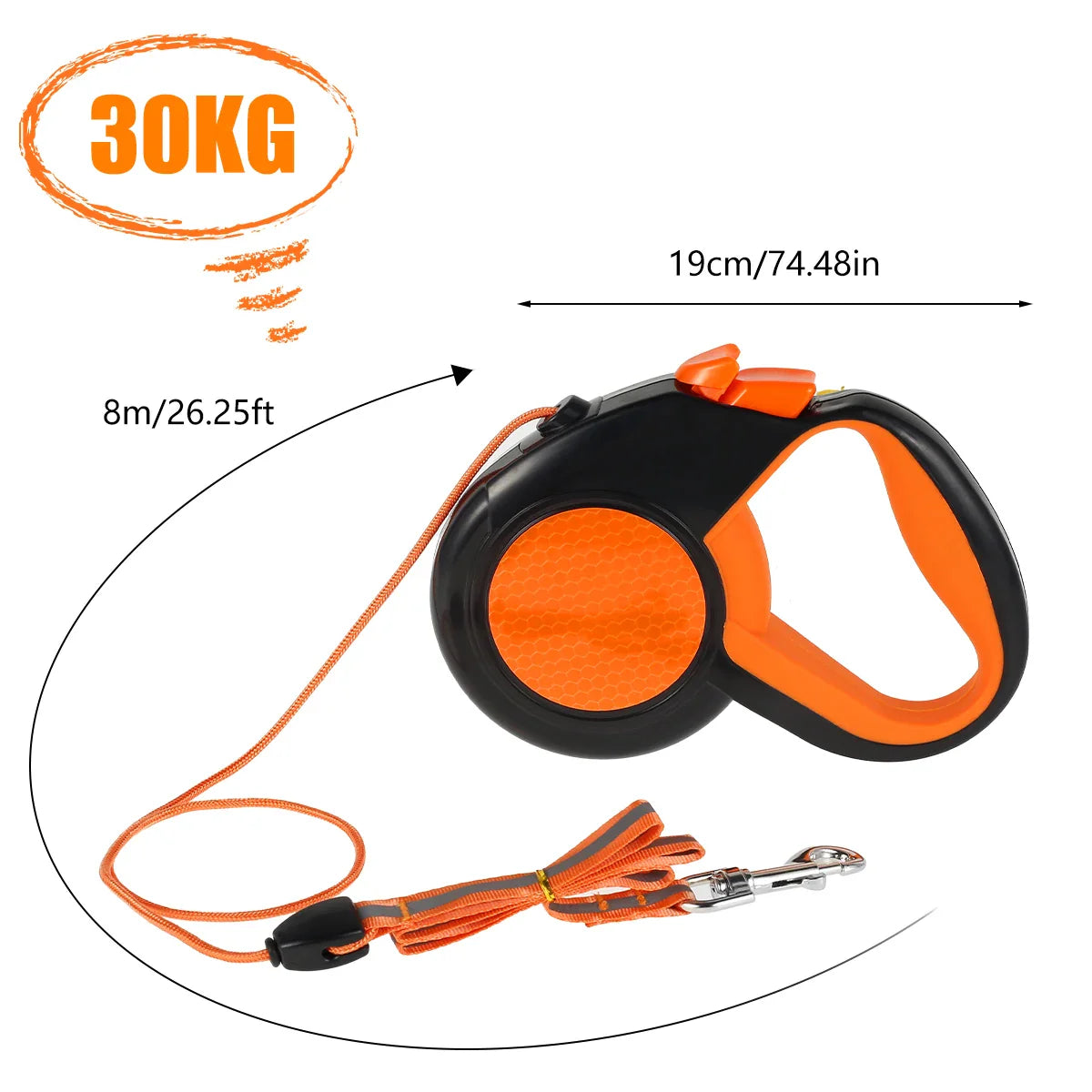 Retractable Dog Leash 8m LongStride
