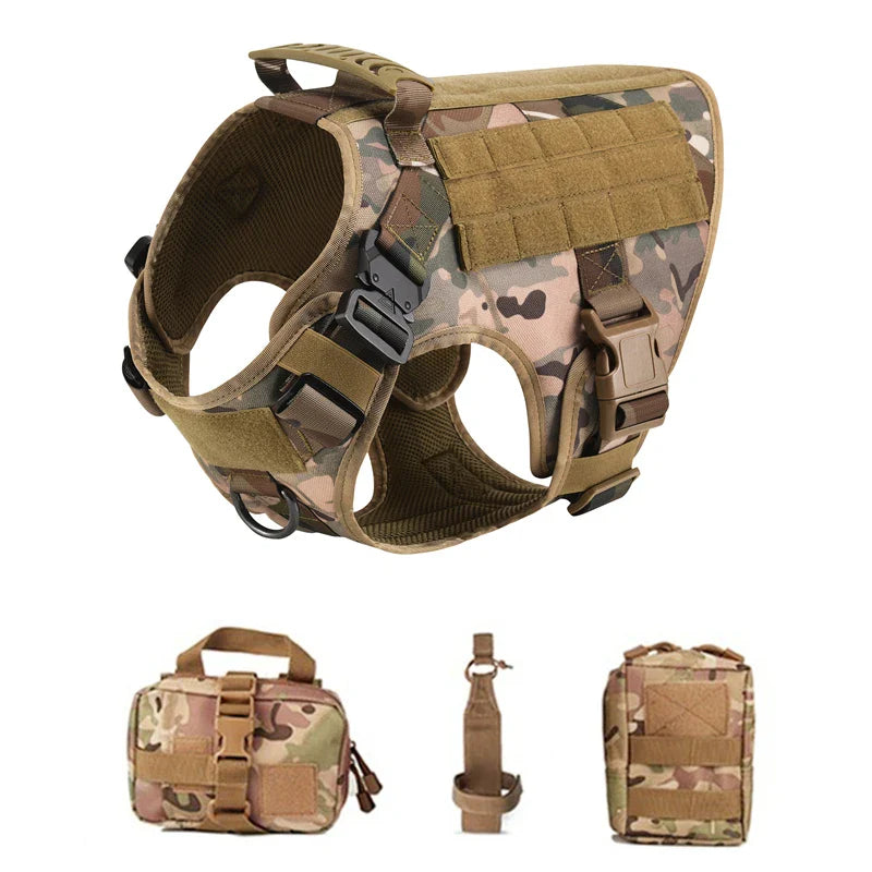 Tactical Dog Vest And Leash Set