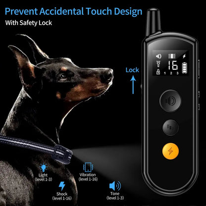 Remote Dog Training Collar Long Range Led Light