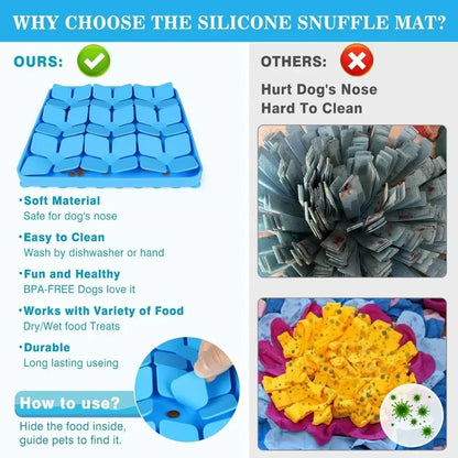Interactive Non-Slip Dog Feeding Mat