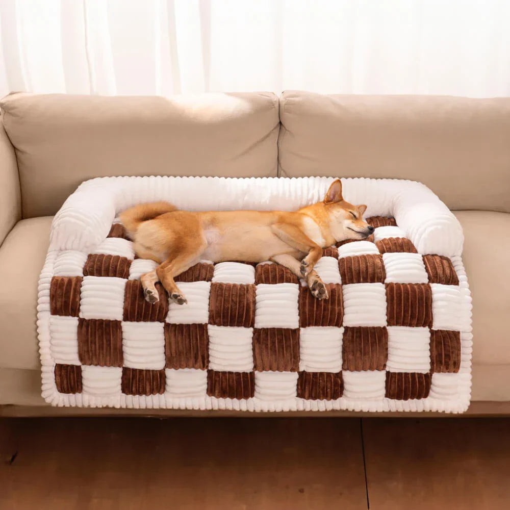 Pet Sofa Cover Soft Plush Small Pet Pillow Included - Pupporia
