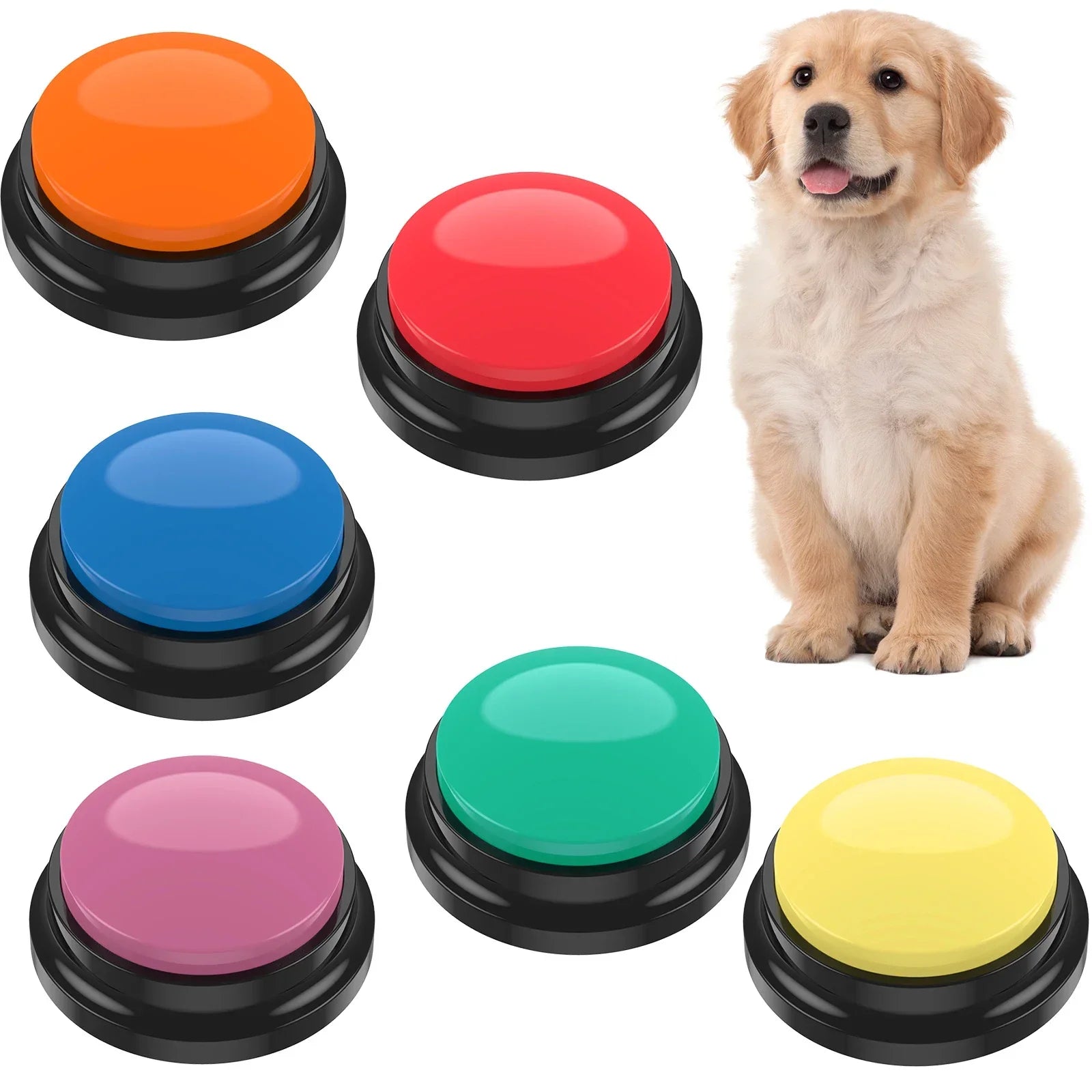 Recordable Pet Sound Buttons Set of 4 or 6 - Pupporia