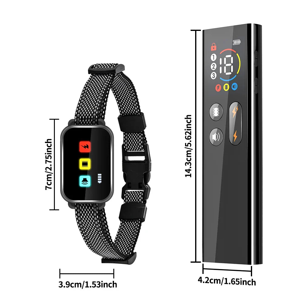 Long Range Dog Training Collar Color LCD Remote