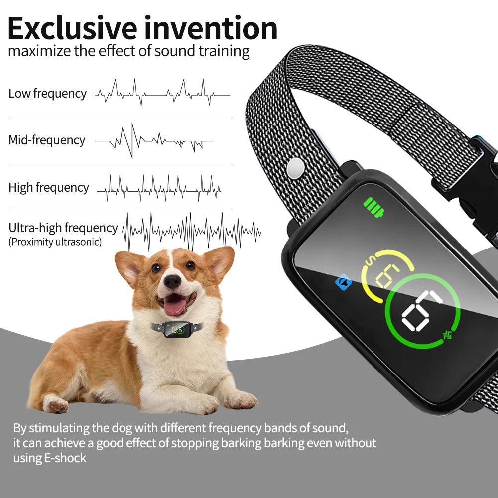 No Bark Dog Trainer Collar 4 Safe Modes