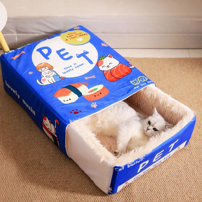 Pet Rectangular Bed Plush Cozy - Pupporia