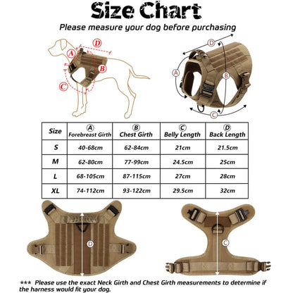 Durable Dog Harness Vest With Handle