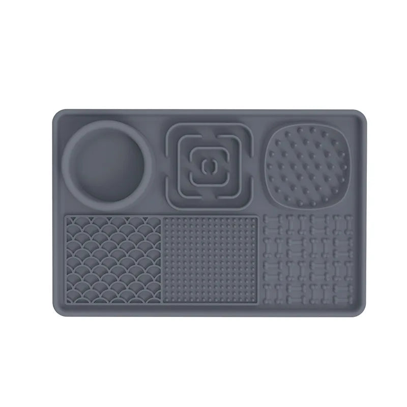 Dog Feeding Mat Suction Cups Slow Eat Silicone