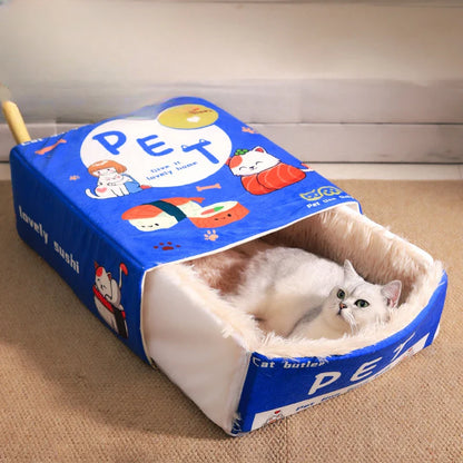 Pet Rectangular Bed Plush Cozy