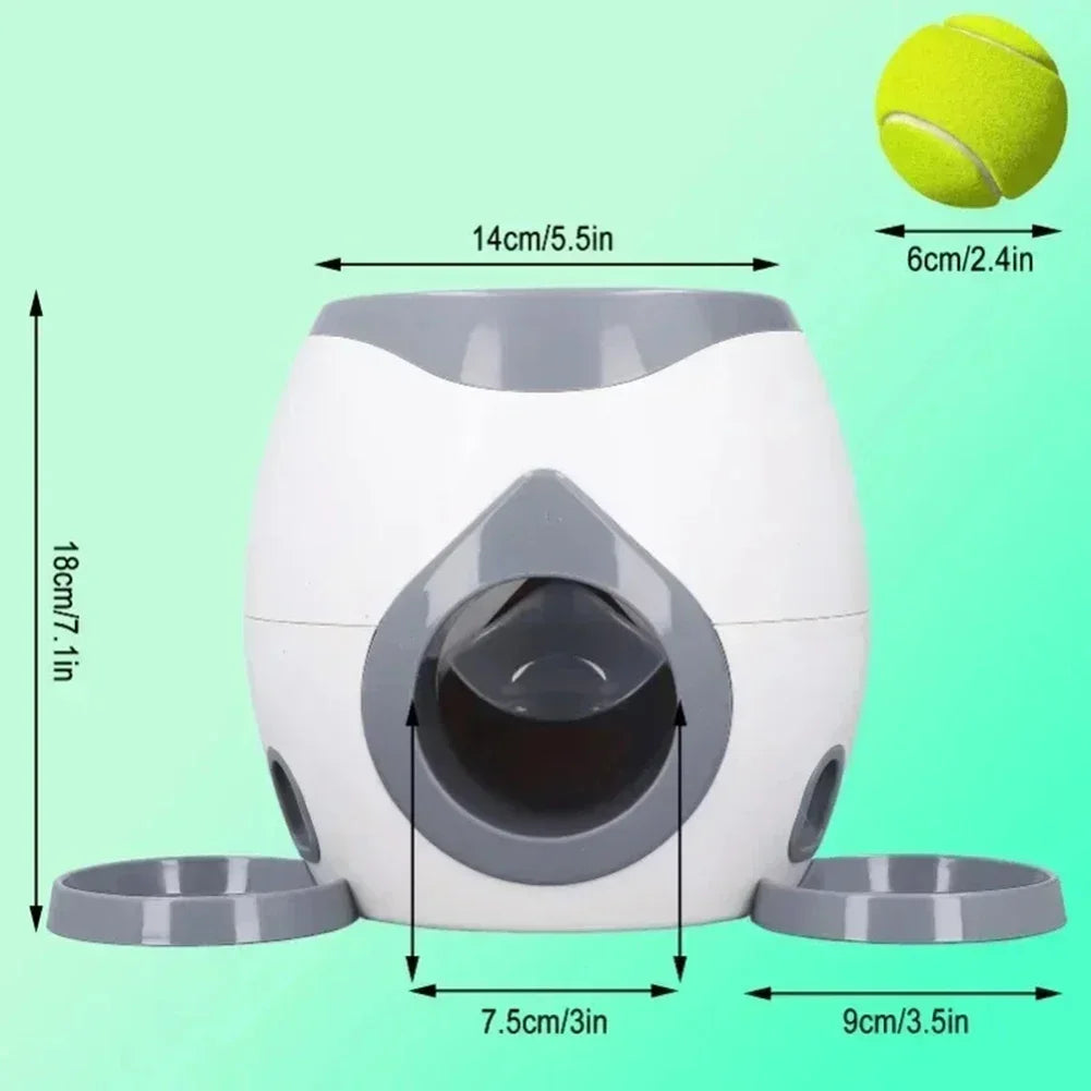 Automatic Tennis Ball Launcher Treat Dispenser