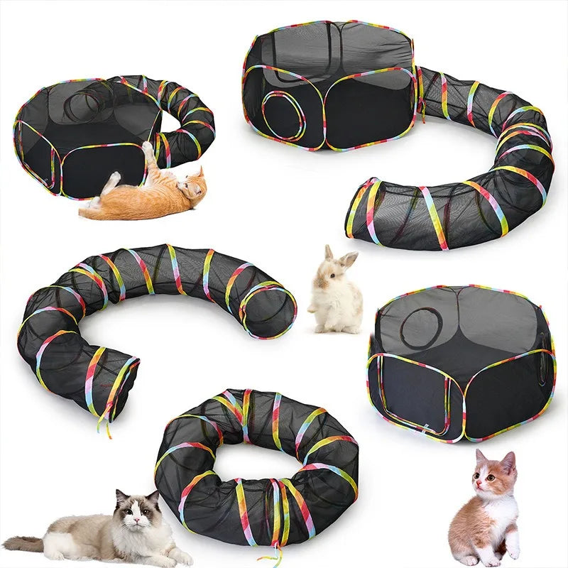 Modular Pet Tunnel And Tent Set