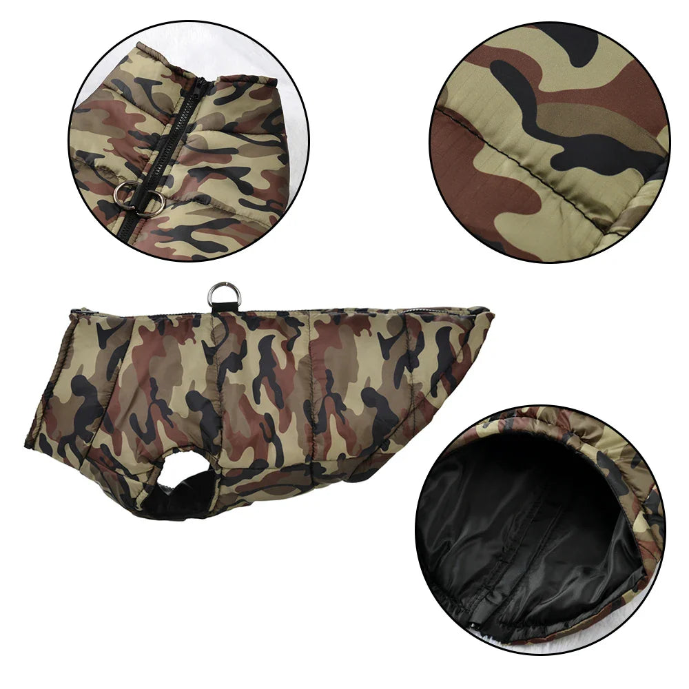 ArcticShield Camo Insulated Dog Coat